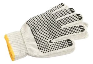 Guante Tela Pepita Doble Puntos Pvc X (12 Pares) - Imagen 2