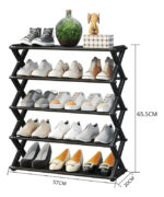 Zapatera Organizador Plegable 15 Pares Armable 5 Niveles