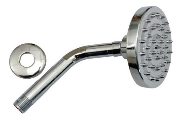 Ducha Regadera De Baño De 4 Pulgadas Plástico Cromado - Imagen 1