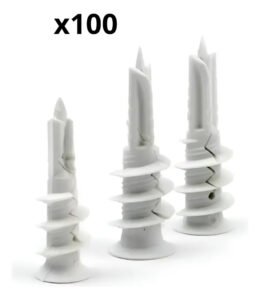 Anclaje Ramplug Plástico Drywall Número 6 X 100und