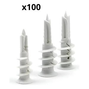 Anclaje Ramplug Plástico Drywall Número 6 X 100und