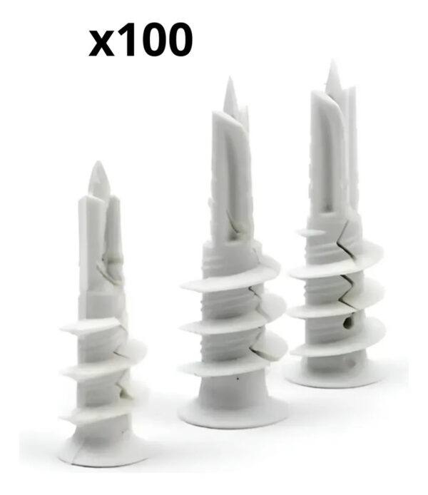 Anclaje Ramplug Plástico Drywall Número 6 X 100und - Imagen 1