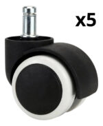 Rueda Silla Oficina Ejecutiva Repuesto Durabilidad X 5 Und