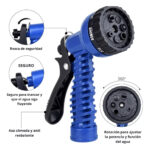 Pistola Cabezal De Riego Para Manguera Varios Modos De 1/2 - Imagen 2