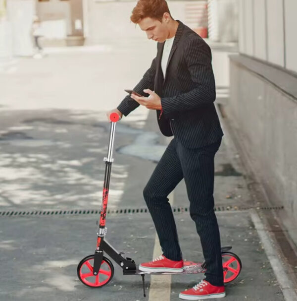 Monopatín Scooter Niño Adolescente Metálica 100kg Ajustable - Imagen 15