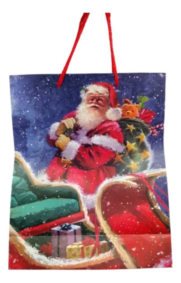 Bolsa Regalo Navidad Santa Claus Noel Navideña - Imagen 3