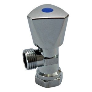 Llave De Arresto Pomo Metálico Triangular 1/2x1/2 Inoxidable