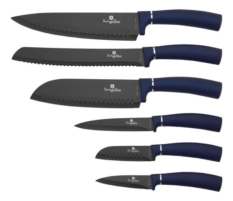 Set Cuchillos Cocina 8 Piezas Base Elegante Acero Inoxidable - Imagen 2