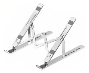 Base Laptop Metálica Plegable Soporte Mesa Ajustable Tablet