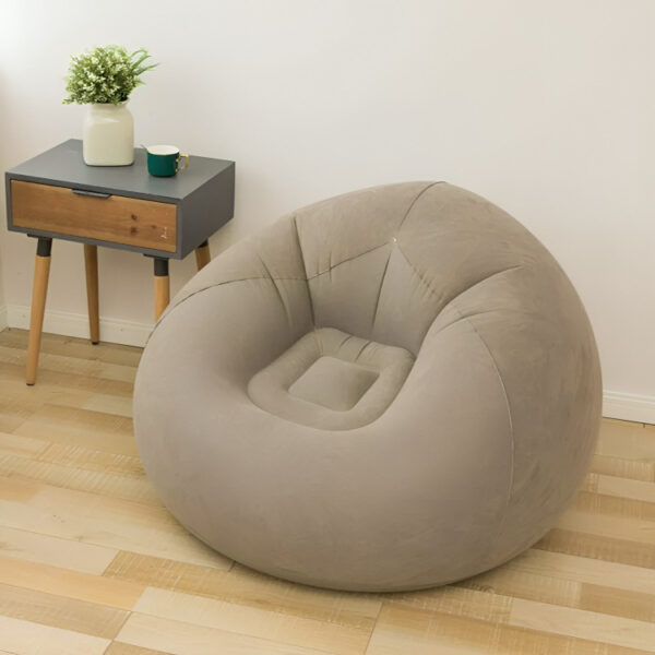 Silla Puf Sillón Mueble Individual Inflable Asiento Portátil - Imagen 5