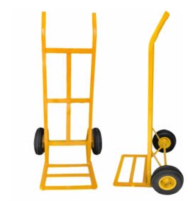 Carretilla Carrucha 2 Ruedas Macizas 10pLG Soporte De 180kg - Imagen 2