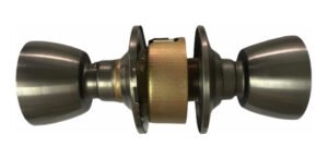 Cerradura Pomo Metálica Para Puerta Importada Con 3 Llaves - Imagen 3