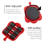 Elevador Soporte Ruedas Para Mover Muebles Transporte - Imagen 5