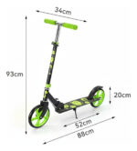 Monopatín Scooter Niño Adolescente Metálica 100kg Ajustable - Imagen 25