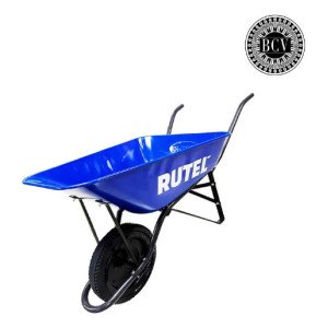 Carretilla Albañil Construcción Escombros Rueda Maciza 85lts