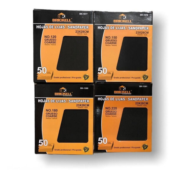 Lijas Todos Los Nros #80 Hasta #600 Paq De 50und Importada - Imagen 1