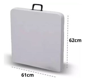Mesa Rectangular Plegable Portátil Resistente 120x74x61cm - Imagen 5
