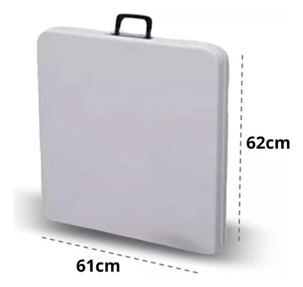 Mesa Rectangular Plegable Portátil Resistente 120x74x61cm - Imagen 5