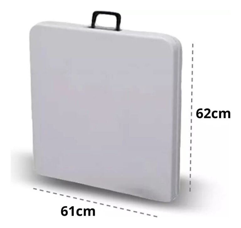 Mesa Rectangular Plegable Portátil Resistente 120x74x61cm - Imagen 5