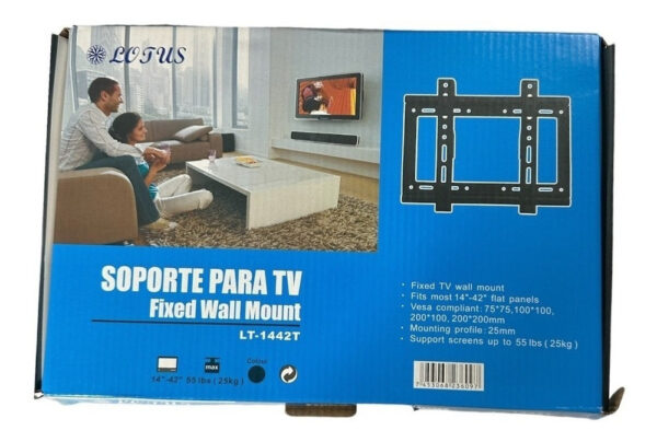 Soporte Fija Para Tv Base Televisor 14-42pLG 25kg Universal - Imagen 4