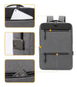 Bolso Mochila Morral Con Puerto Carga Usb Para Tablet Laptop - Imagen 4