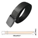 Cinturón Correa Táctico Hebilla Plástica Bolsillo Oculto - Imagen 3