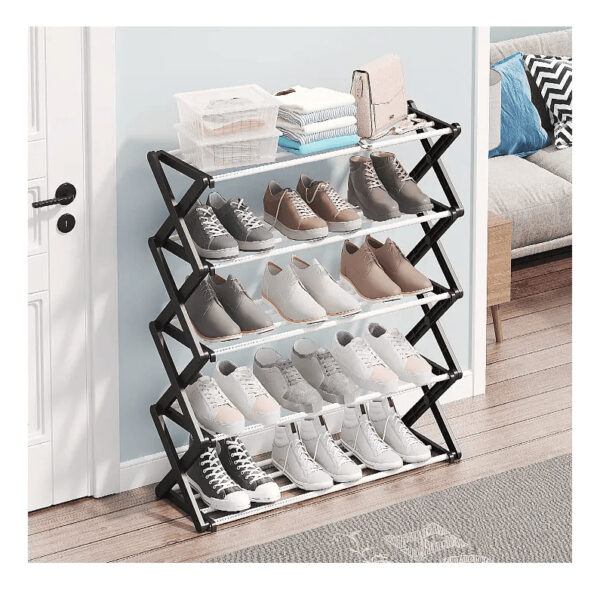 Zapatera Organizador Plegable 15 Pares Armable 5 Niveles - Imagen 2