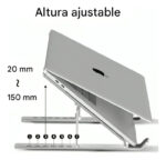 Base Laptop Metálica Plegable Soporte Mesa Ajustable Tablet - Imagen 5