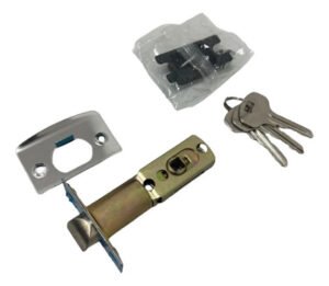 Cerradura De Puerta Tipo Manilla Acero Inoxidable 3 Llaves - Imagen 2