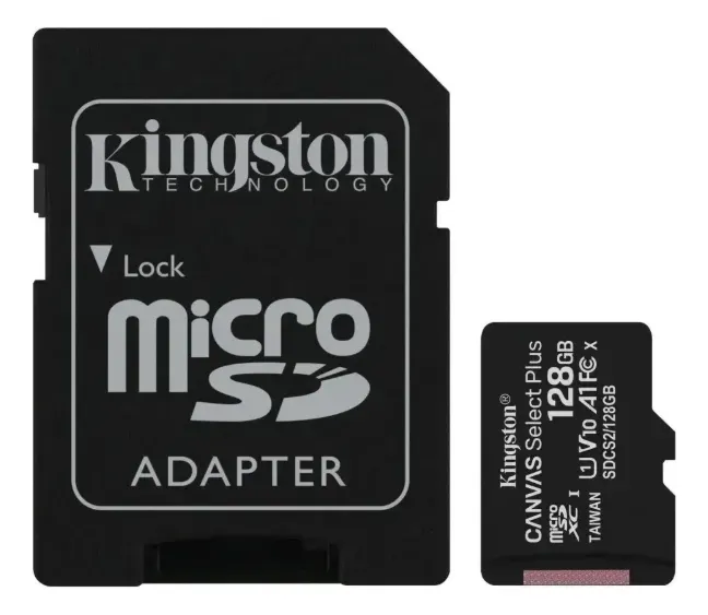 652488-MLV113095801715_062026 Memoria Micro Sd Kingston 128 Gb Canvas Clase 10 - Imagen 1