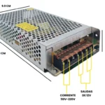Fuente De Poder Transformador 12v 10a Para Luces Led Cámara - Imagen 5