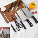 Kit Cocina Juego De Cuchillos Tijera Amolador 8 Piezas - Imagen 3