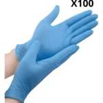 Guantes Nitrilo Azul Caja 100 Unidades Talla S M L - Imagen 6