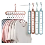 Gancho Perchero Organizador Espacio Closet 9 Espacios En 1 - Imagen 10