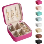 Mini Joyero Organizador Accesorios Estuche Viajero 10x10x5cm - Imagen 6