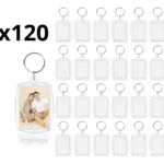 Llaveros Acrílicos Porta Fotos Rectangular Publicidad X 120u - Imagen 2