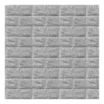 Wall Panel 3d Autoadhesivo Decorativo Silver Gris 70cmx77cm