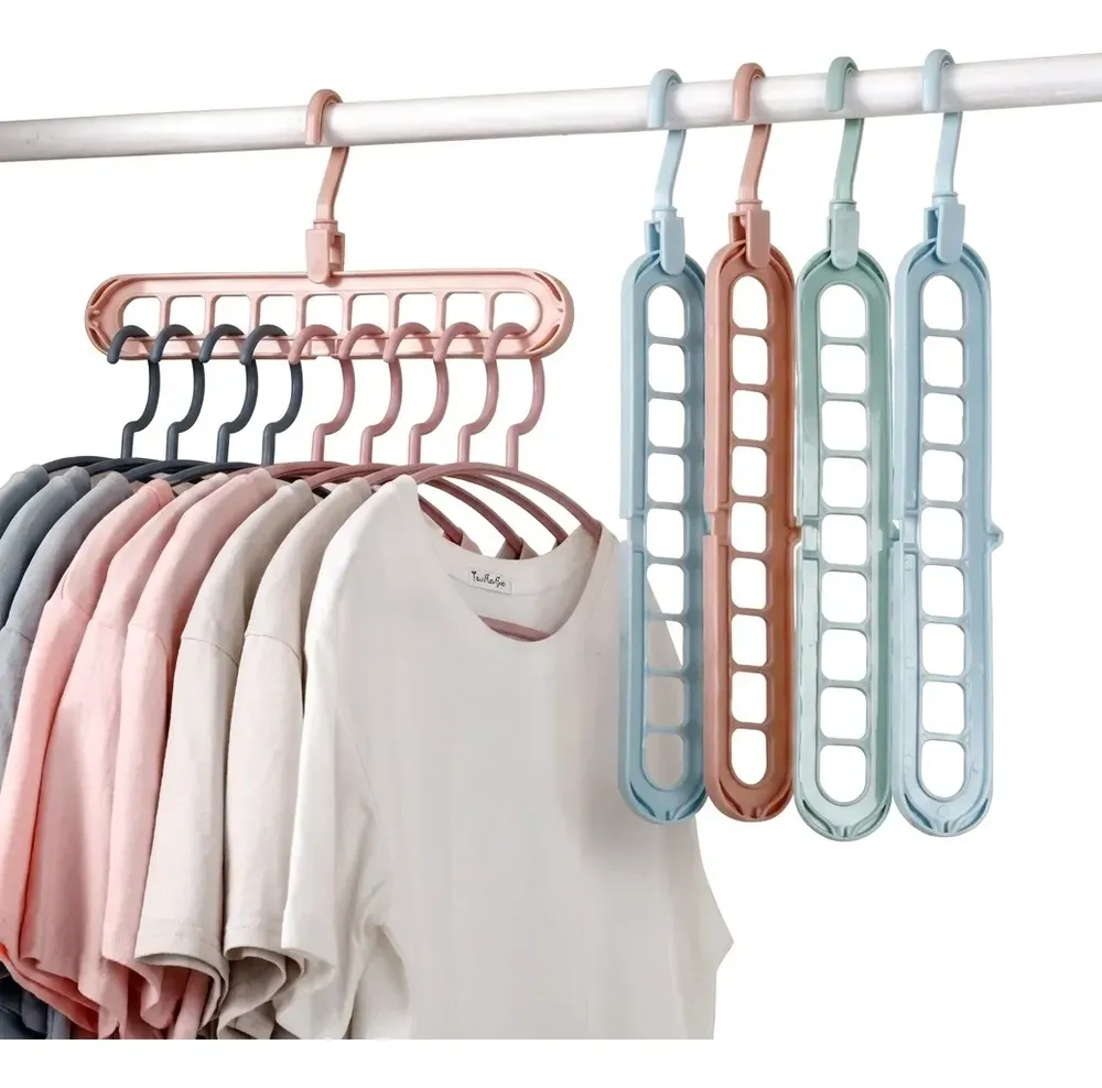 978047-MLV113300871609_062026 Gancho Perchero Organizador Espacio Closet 9 Espacios En 1 - Imagen 1