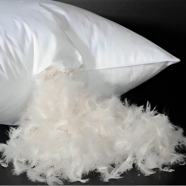 Almohada Plumas De Ganso Suavidad Comodidad 90x50 Cm - Imagen 4