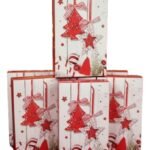 Caja Navidad Regalo Cartón Dedicatoria X3 Unidades