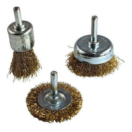 CEPZ003F-01.jpg Juego Kit Cepillos Alambre Dremel Taladro 3 Und Importación - Imagen 1