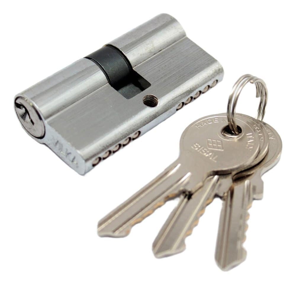 CILZ002-01.jpg Cilindro De Seguridad Para Puerta Con 3 Llaves Importado Ita - Imagen 1
