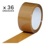 Tirros Cintas De Embalaje Caja 36pzs 100mts Marrón Americana - Imagen 2