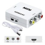Conector Convertidor Adaptador Hdmi A Rca Av2hdmi 1080p