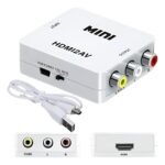 Conector Convertidor Adaptador Hdmi A Rca Av2hdmi 1080p