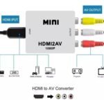Conector Convertidor Adaptador Hdmi A Rca Av2hdmi 1080p - Imagen 2