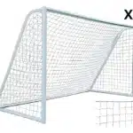 Malla Red De Futbol 5 Football Sala Para Arquería Portería Blanco