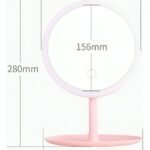 Espejo Luces Led Táctil Maquillaje Touch Portátil Con Base - Imagen 3