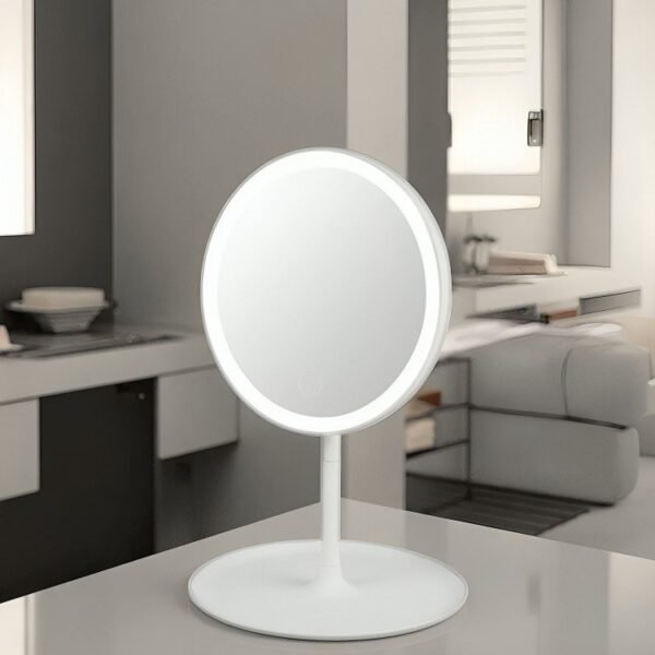 Espejo Luces Led Táctil Maquillaje Touch Portátil Con Base - Imagen 4