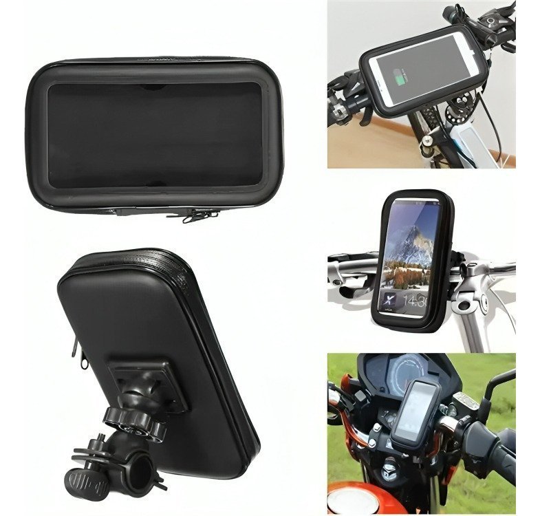 FORZ005E-01.jpg Base Soporte Teléfono Moto Bicicleta Porta Celular Protector - Imagen 1